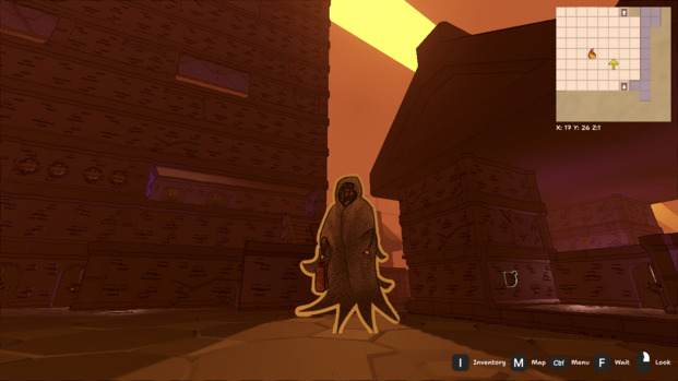 A landscape from the game, featuring a ghostly traveler